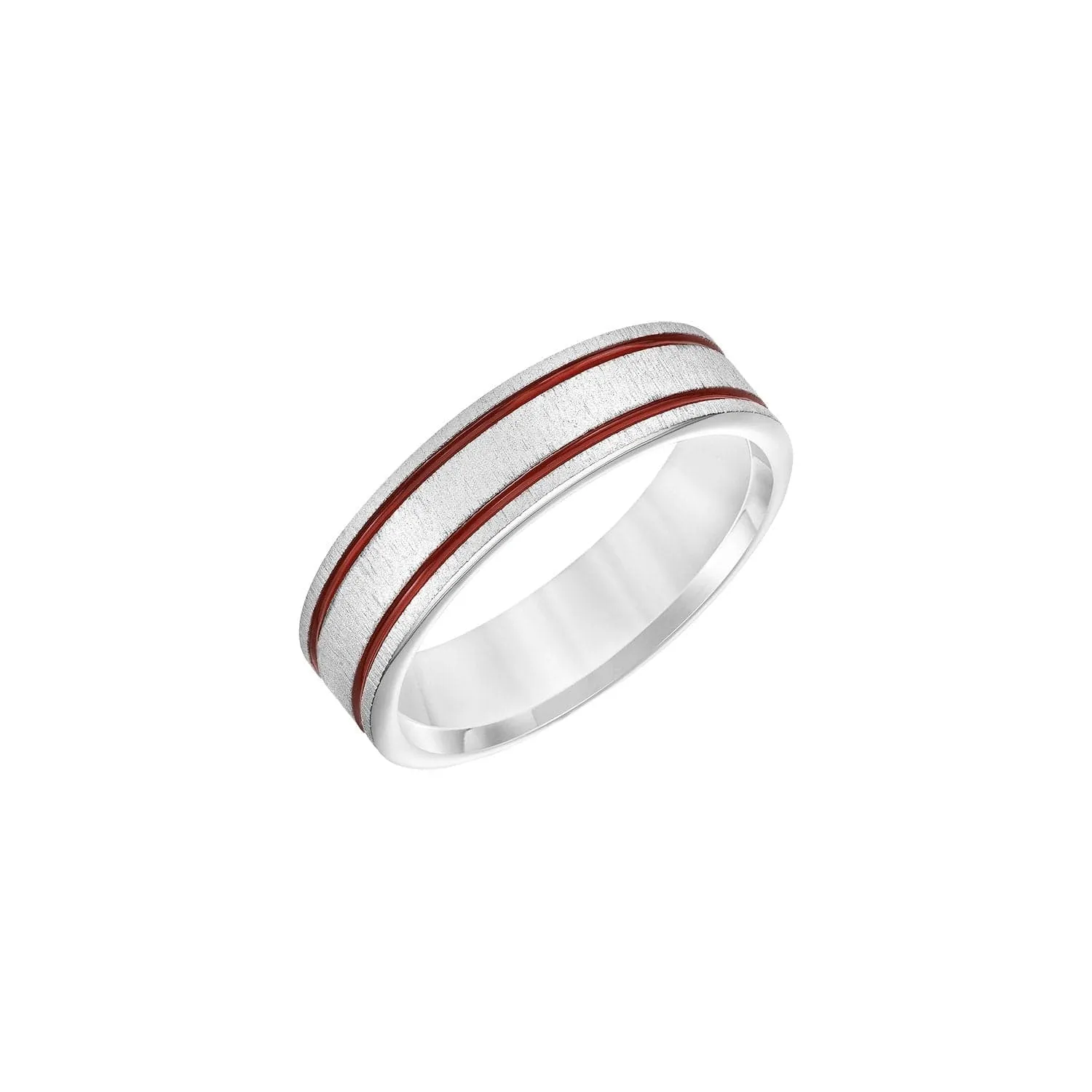 Red Stripe 6mm Band