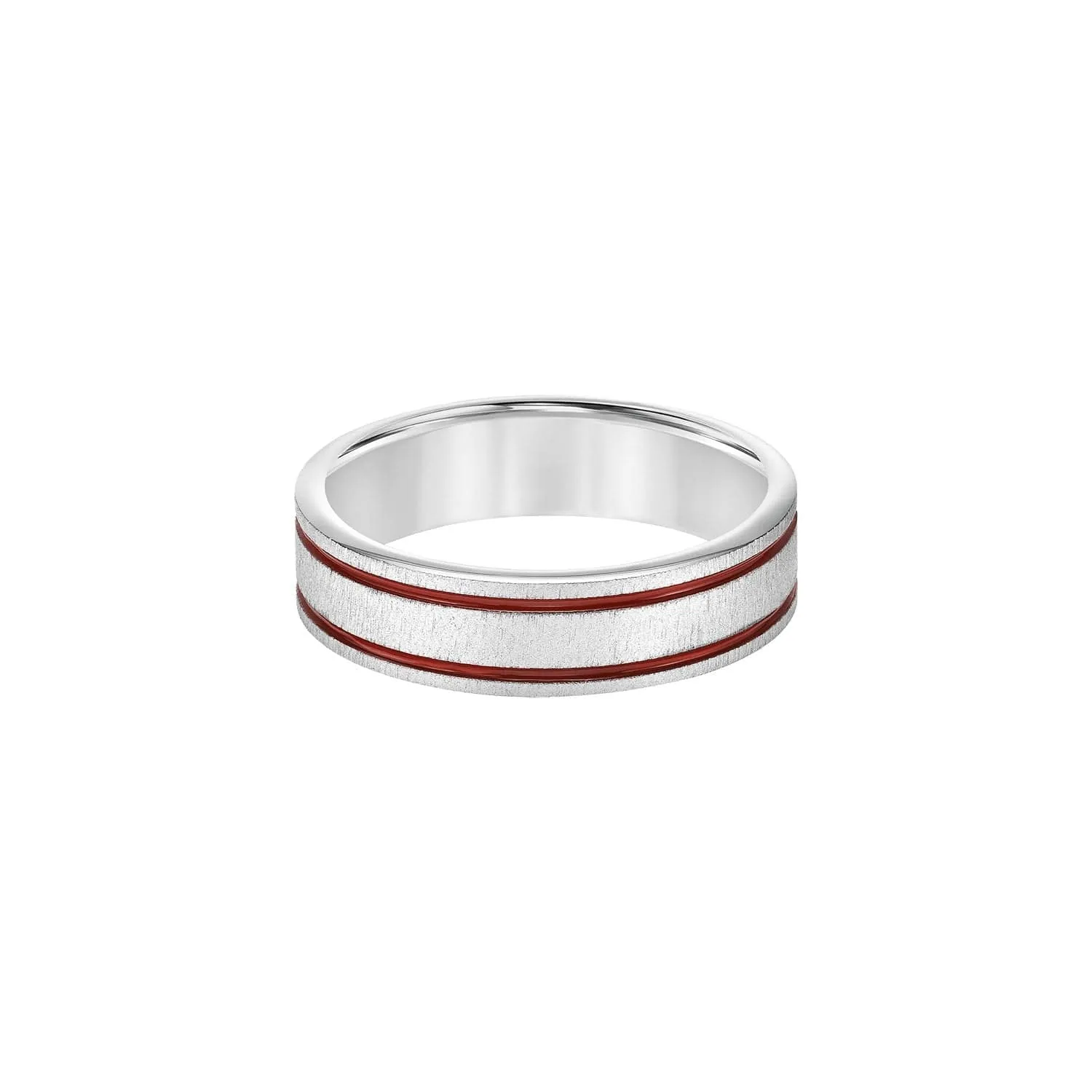 Red Stripe 6mm Band