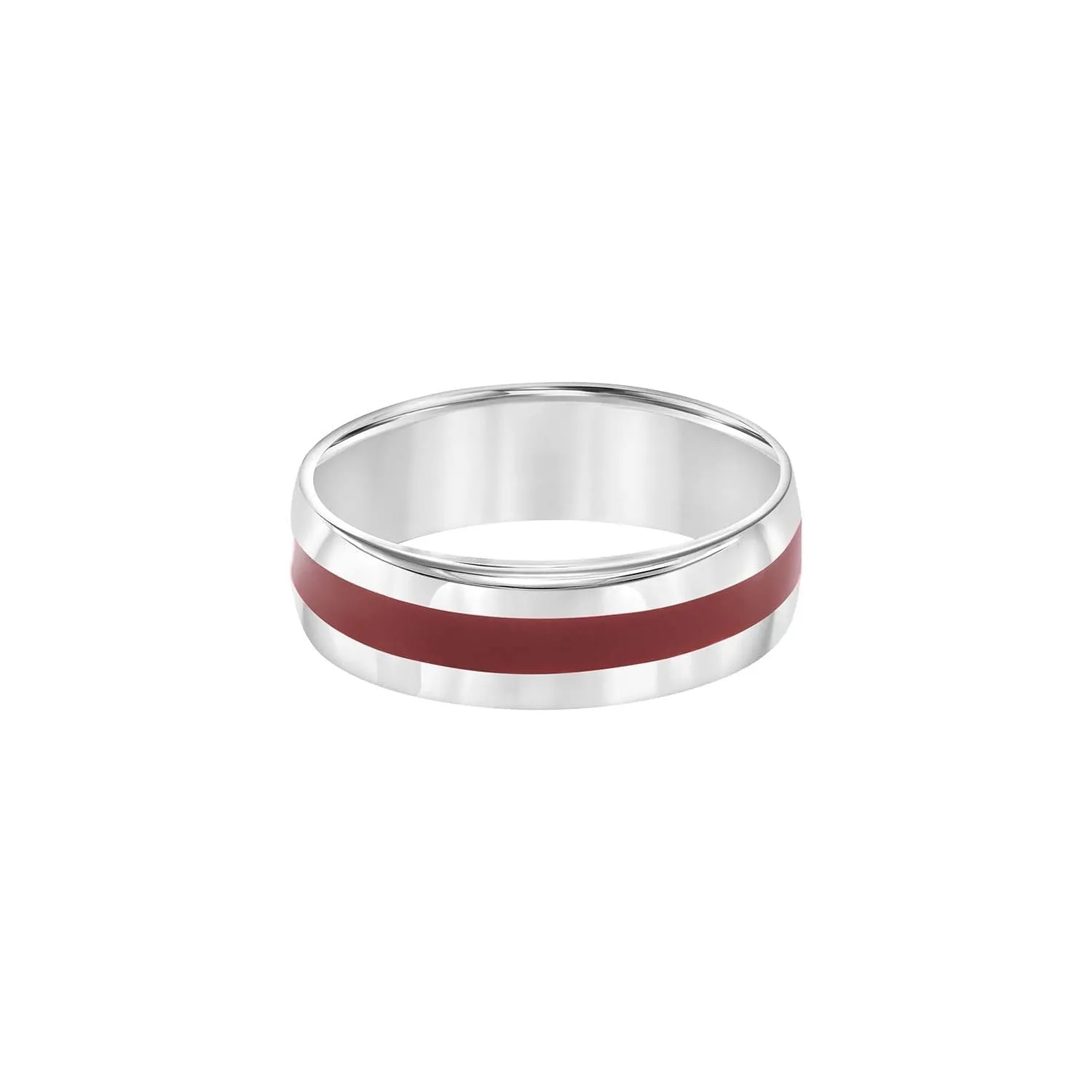Red Stripe 7mm Band