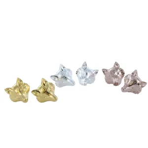 Reeves & Reeves Silver Fox Stud Earrings BB92