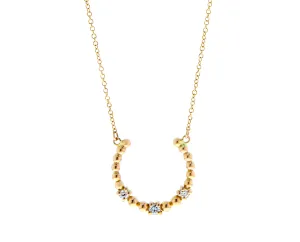 Rose gold and diamond necklace
