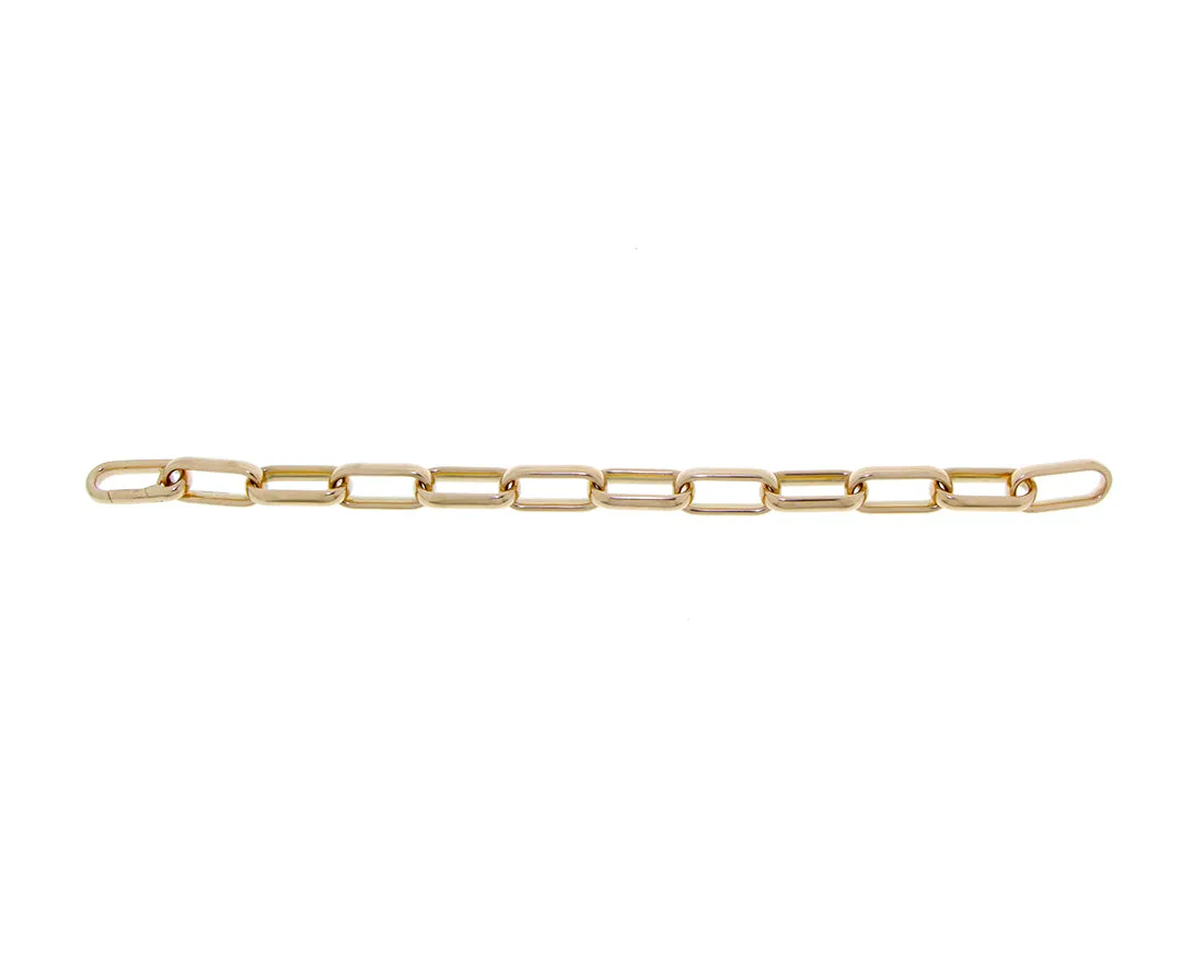 Rose gold chain bracelet