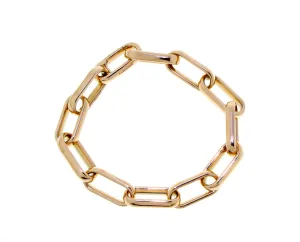 Rose gold chain bracelet
