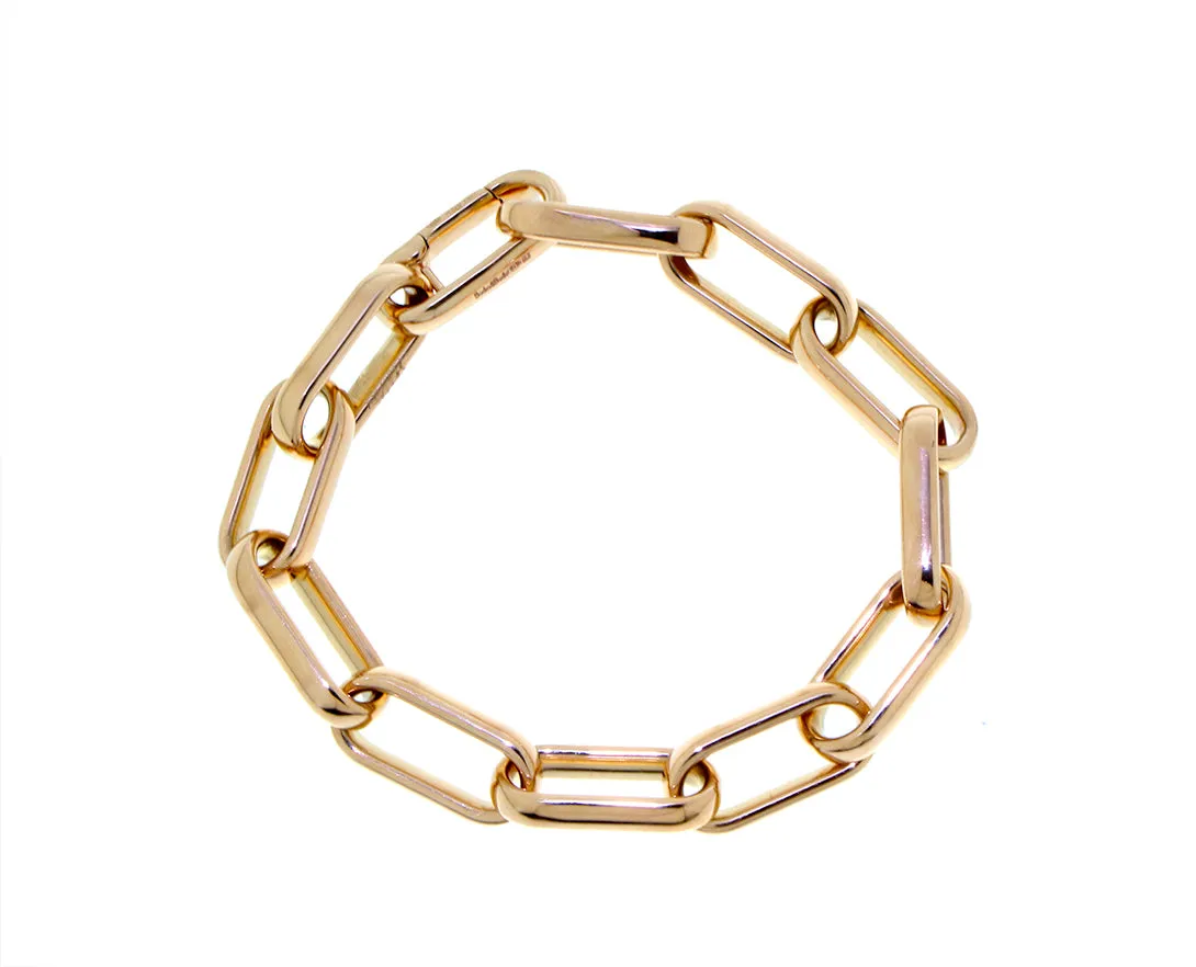 Rose gold chain bracelet
