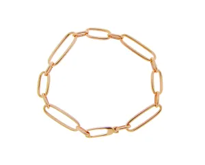 Rose gold chain bracelet
