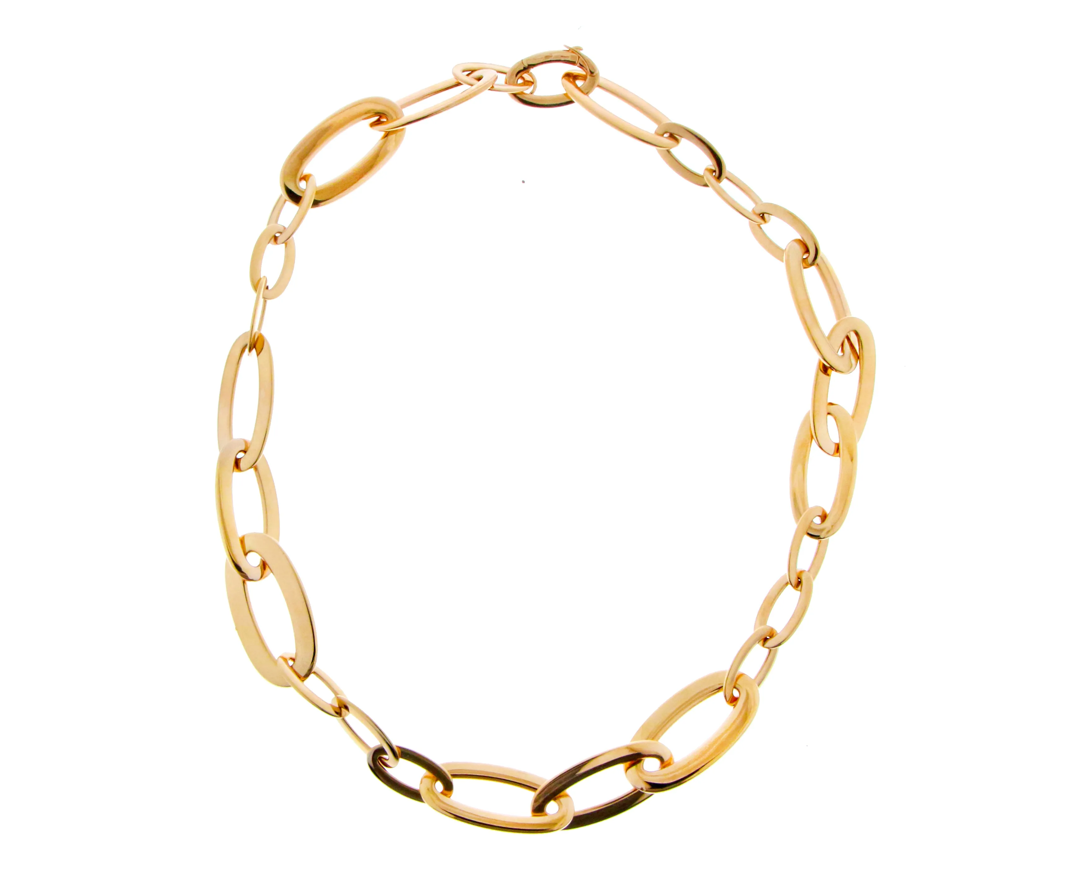 Rose gold chain necklace