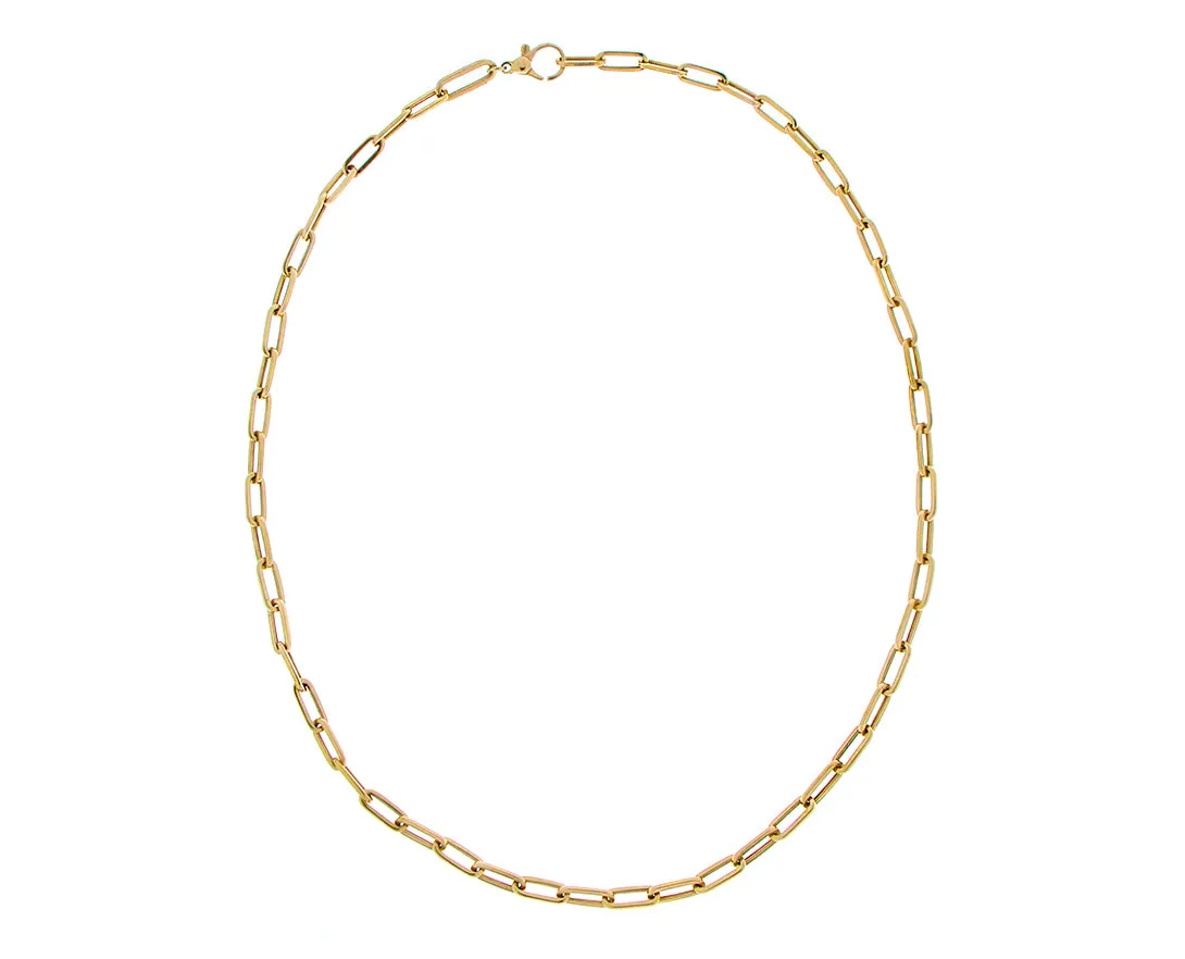 Rose gold closed-forever necklace