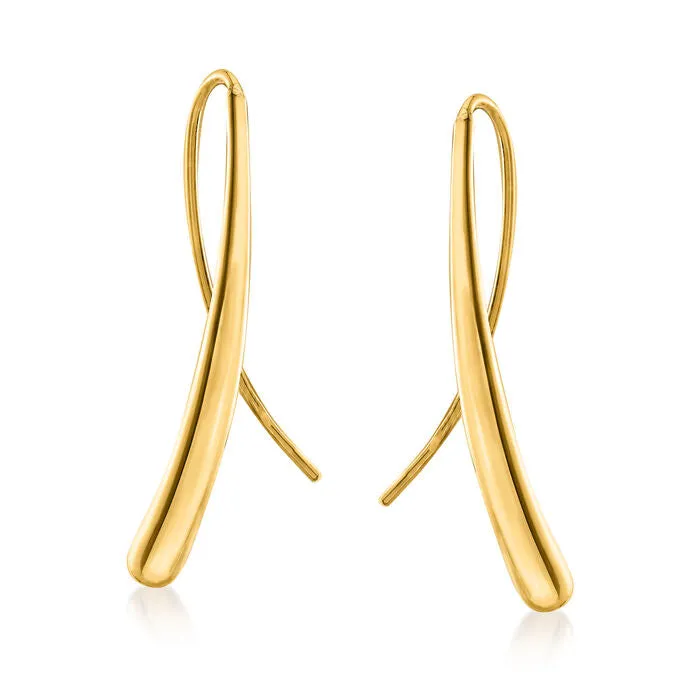 Ross-Simons 14K Gold Teardrop Earrings