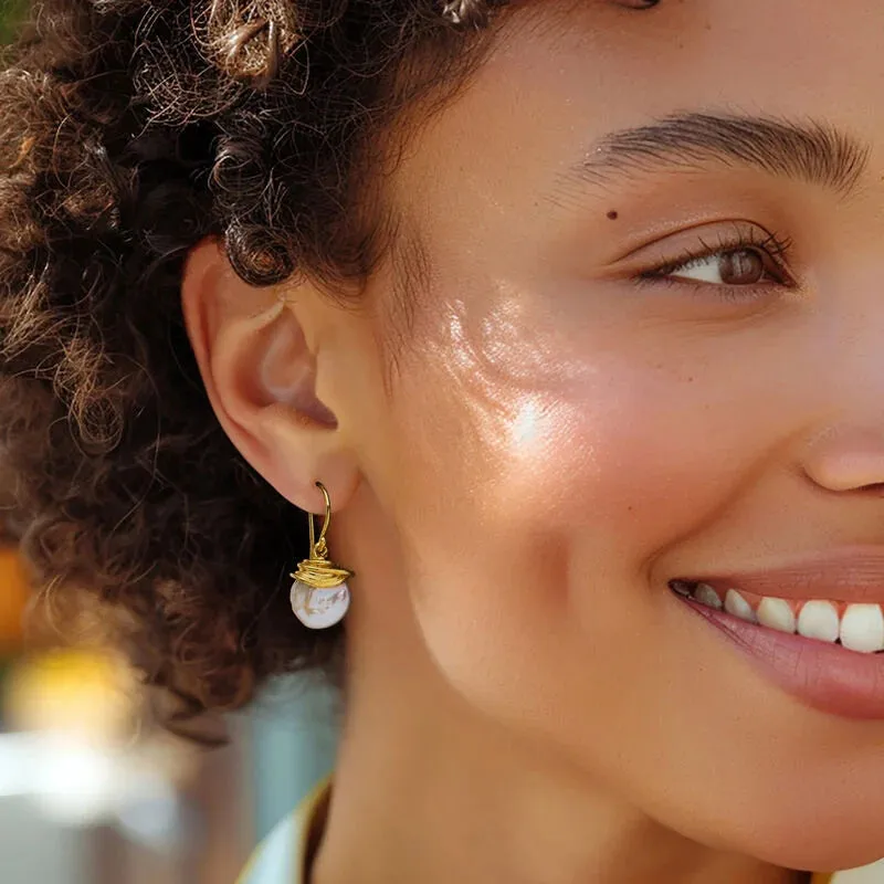 Ross-Simons Coin Pearl Earrings