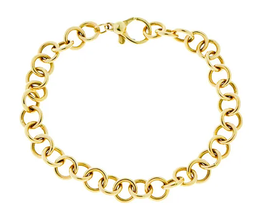 Round ring link bracelet