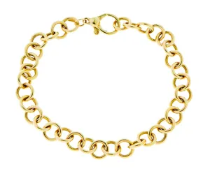 Round ring link bracelet