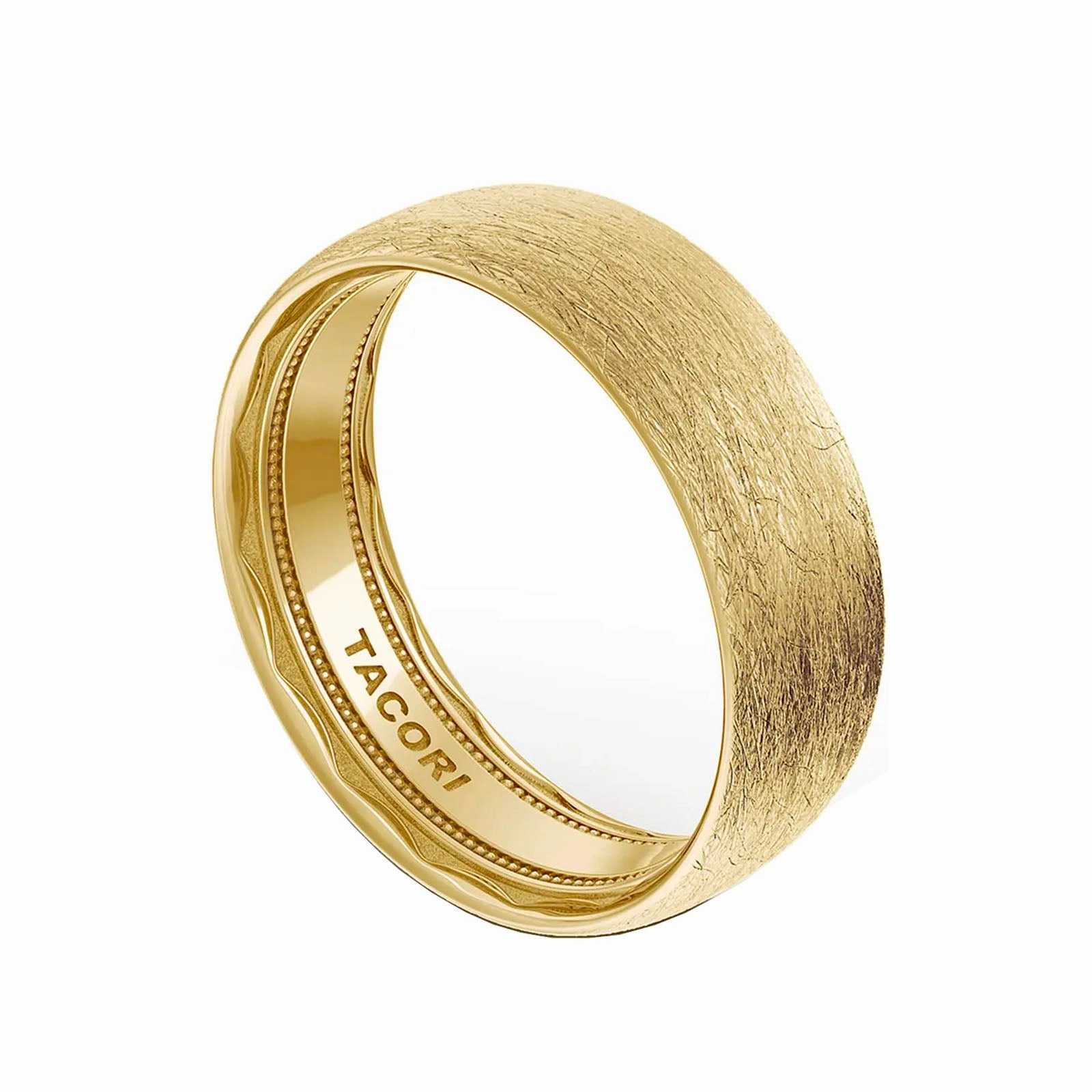Rounded Top Brushed Finish Band