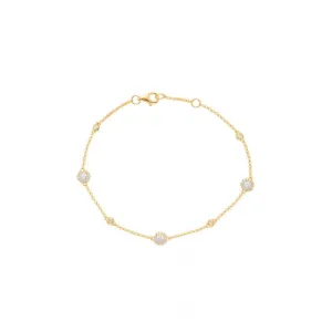 S. Kashi and Sons Diamond By The Yard Bracelet B4422YG
