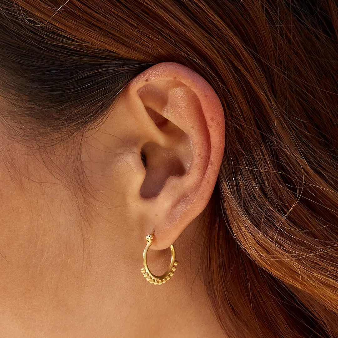 Satya Gold Small Samsara Hoop Earrings