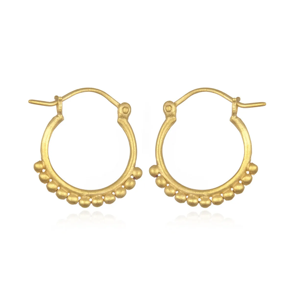 Satya Gold Small Samsara Hoop Earrings