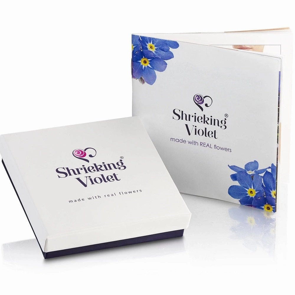 Shrieking Violet Real Flower Stud Earrings ME21