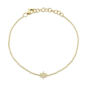 Shy Creation 0.03Ct Diamond Star Of David Bracelet SC55006679