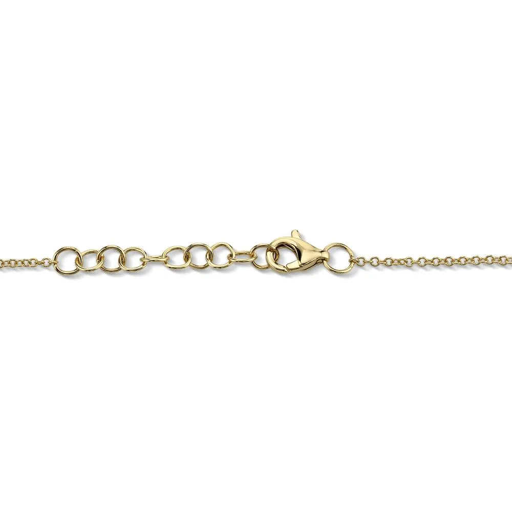 Shy Creation 0.04Ct Diamond Pave Heart Bracelet SC55002977