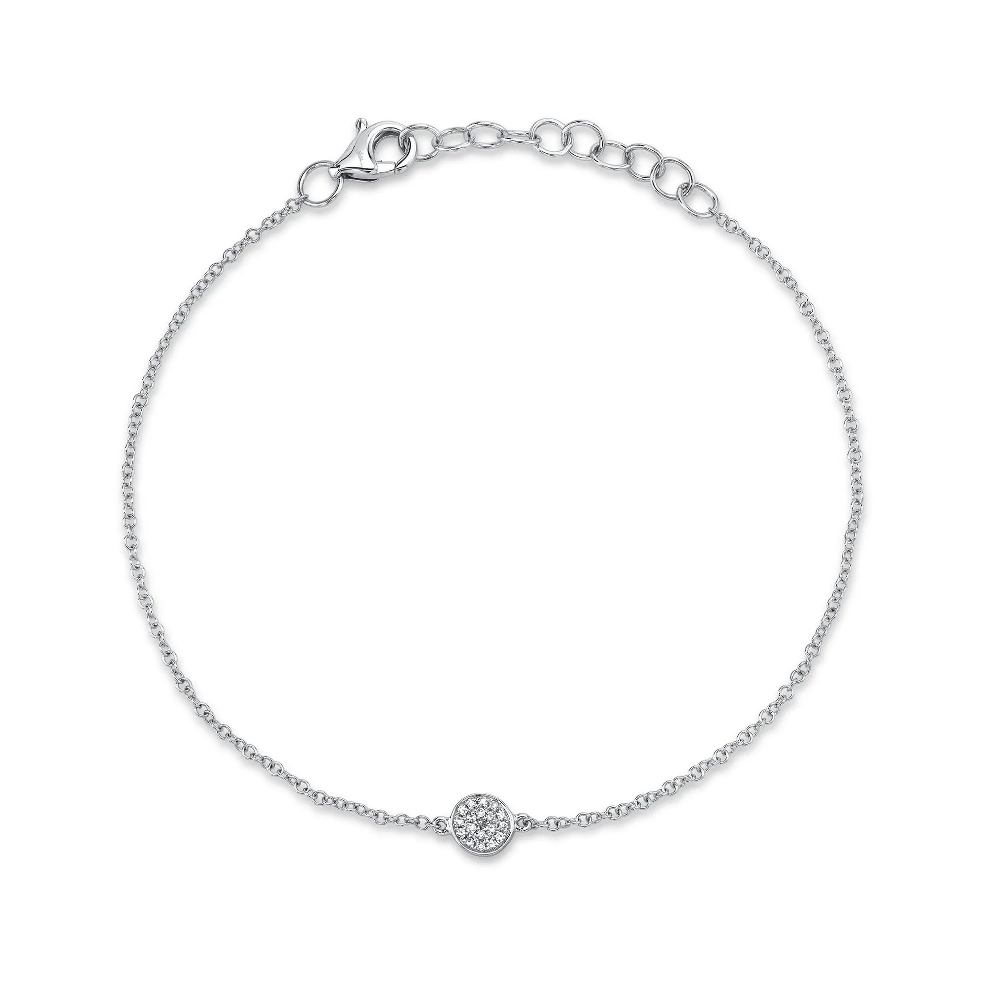 Shy Creation 0.05Ct Diamond Pave Circle Bracelet SC55002641