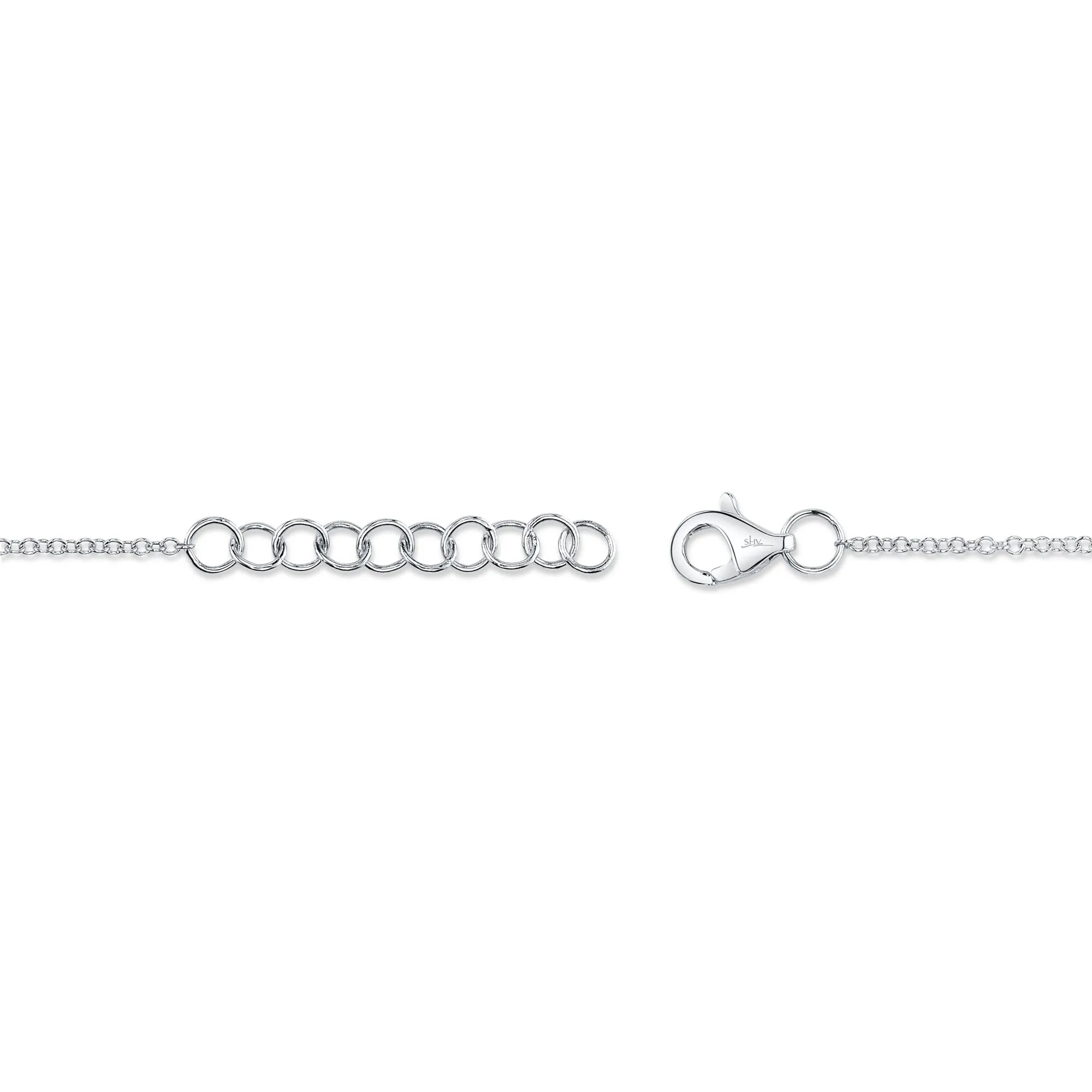 Shy Creation 0.05Ct Diamond Pave Heart Bracelet SC55007633