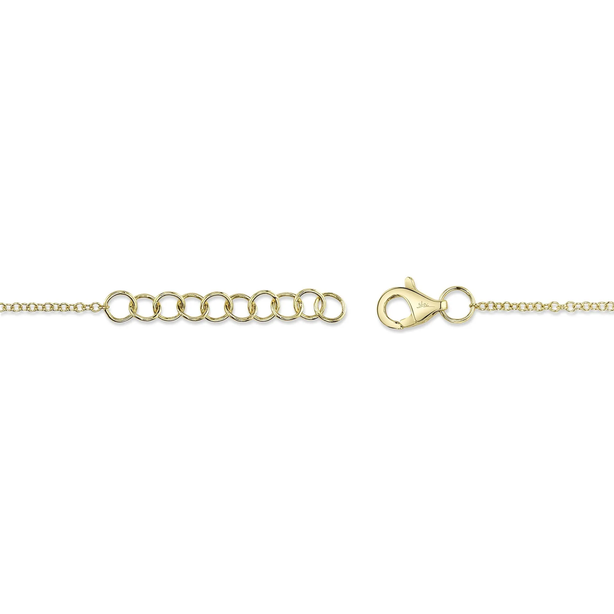 Shy Creation 0.05Ct Diamond Pave Heart Bracelet SC55007634