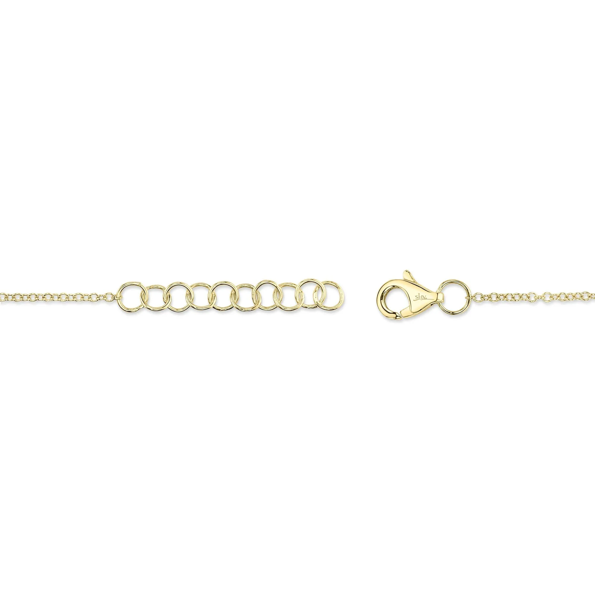 Shy Creation 0.07Ct Diamond Love Knot Circle Bracelet SC55012775