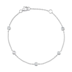 Shy Creation 0.13Ct 7" Diamonds By The Yard Bracelet SC22003857