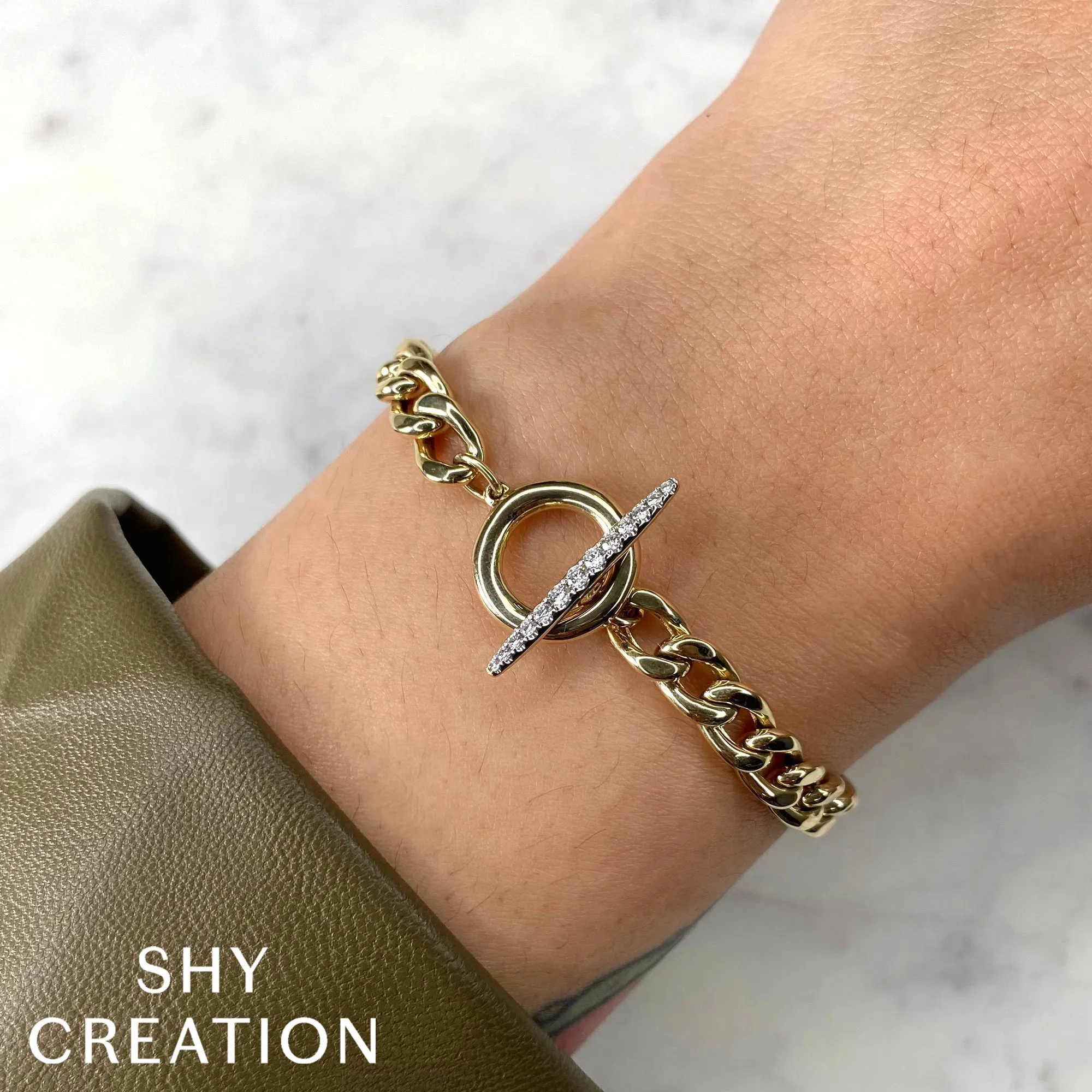 Shy Creation 0.17Ct Diamond Link Bracelet SC55025179RD