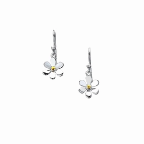 Silver Origins Summer Daisy Drop Earrings