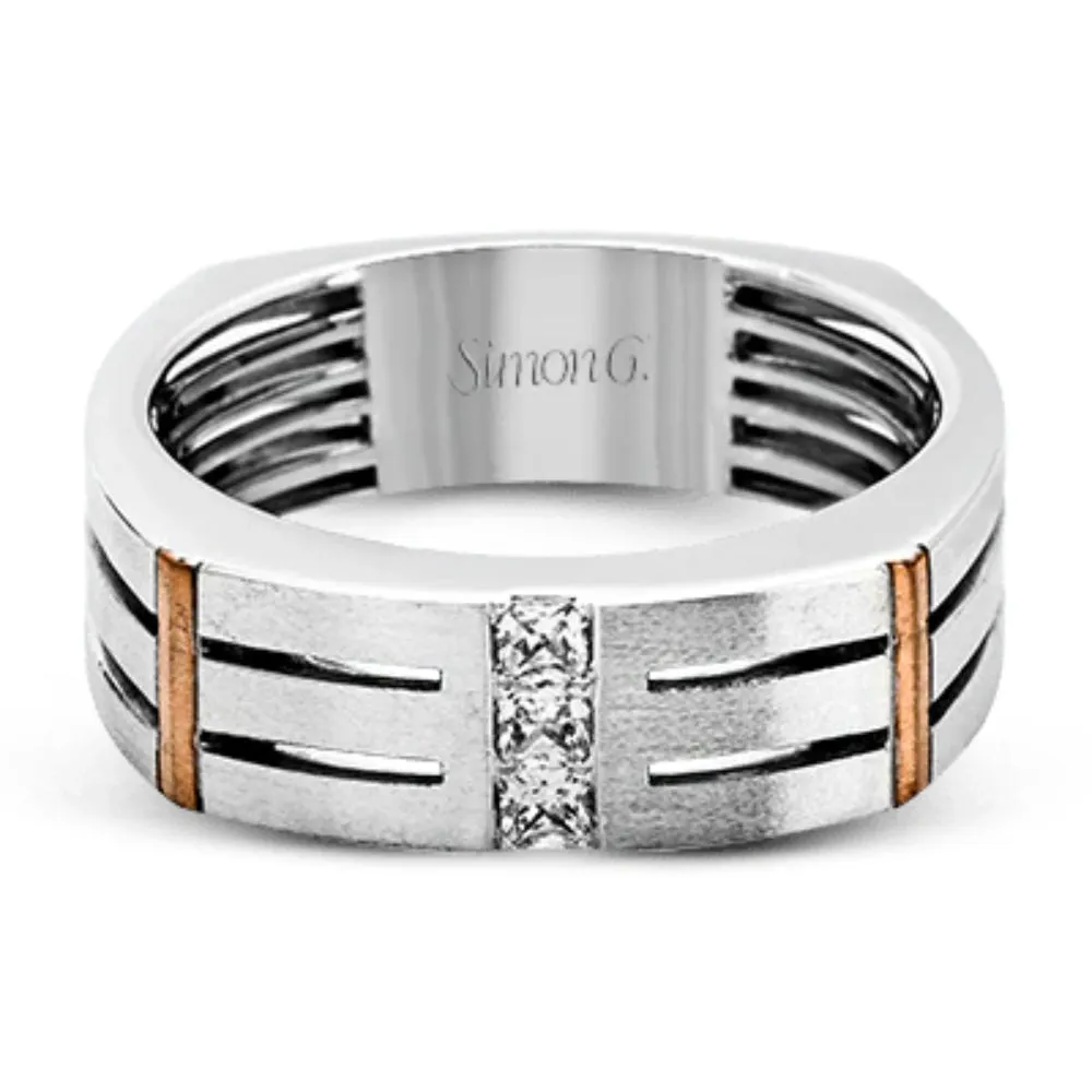 Simon G. Men's 14k Gold Contemporary Wedding Band