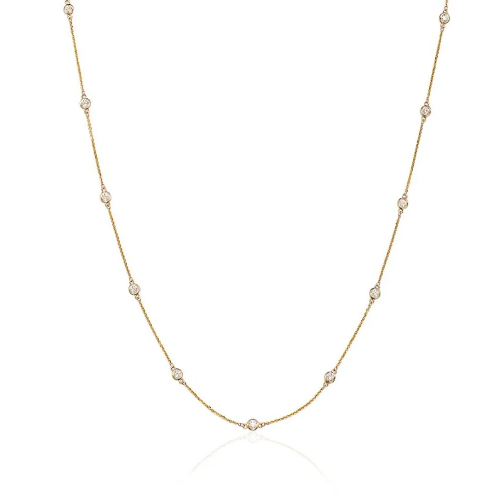 Smyth Diamond Classics 14k Gold Diamonds by the Yard Necklace