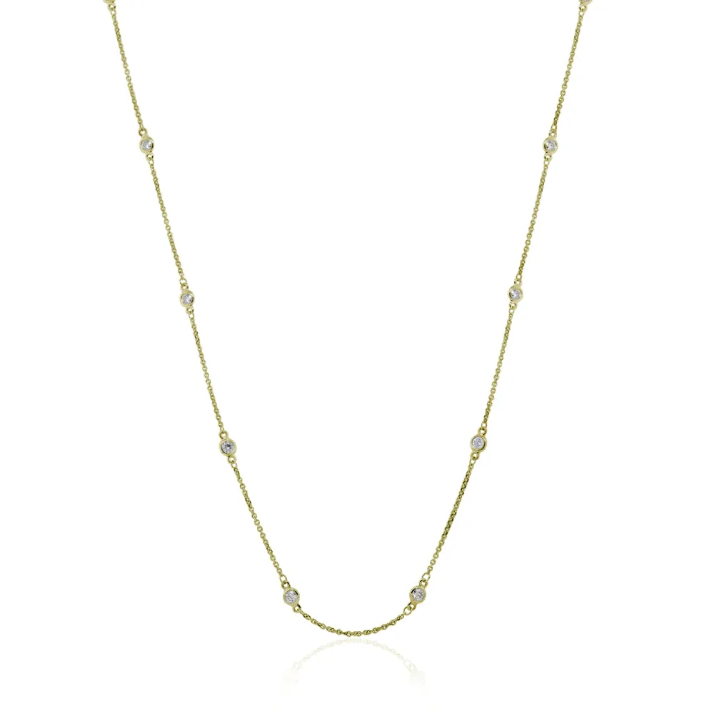 Smyth Diamond Classics 14k Gold Diamonds by the Yard Necklace