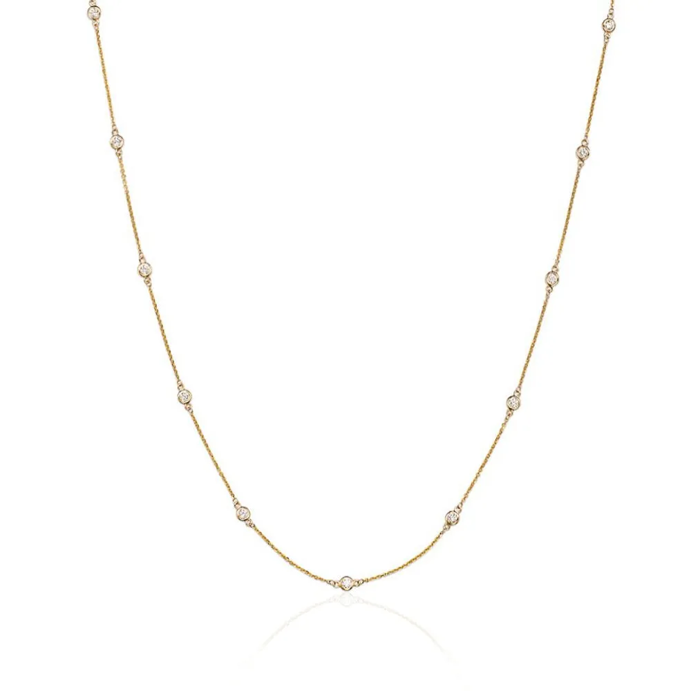 Smyth Diamond Classics 14k Gold Diamonds by the Yard Necklace