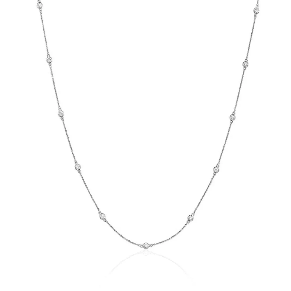 Smyth Diamond Classics 14k Gold Diamonds by the Yard Necklace