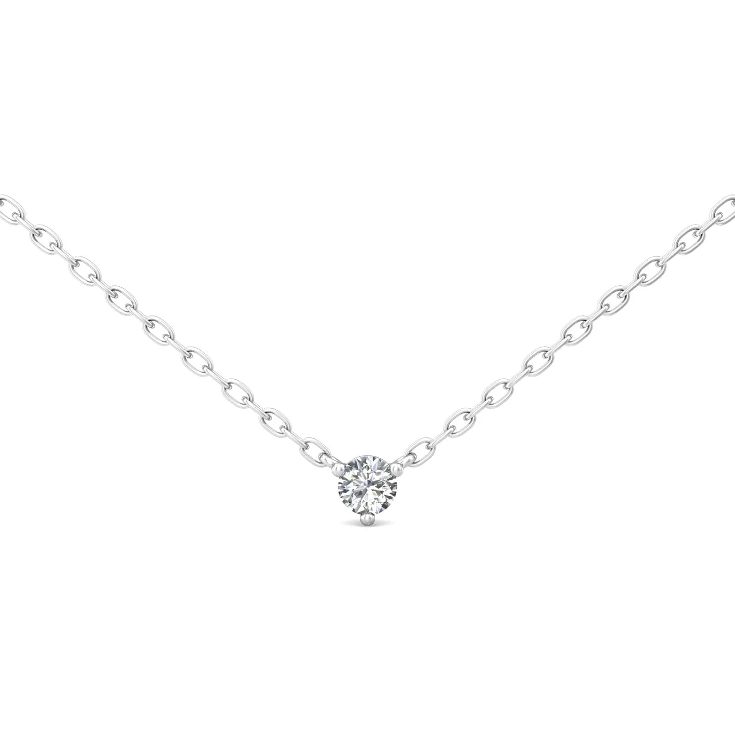 Smyth Diamond Classics 14k Gold Round Diamond Solitaire Pendant