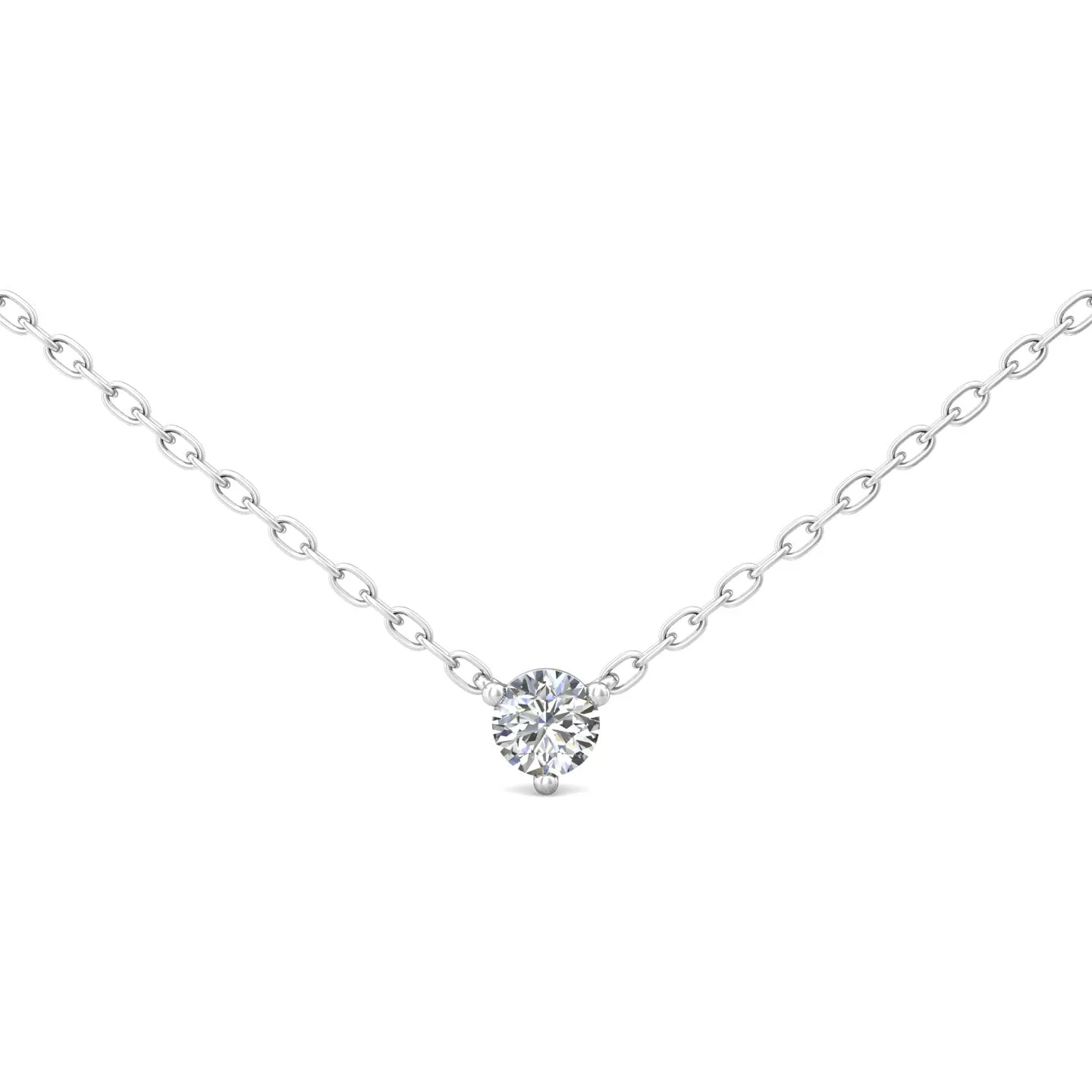 Smyth Diamond Classics 14k Gold Round Diamond Solitaire Pendant