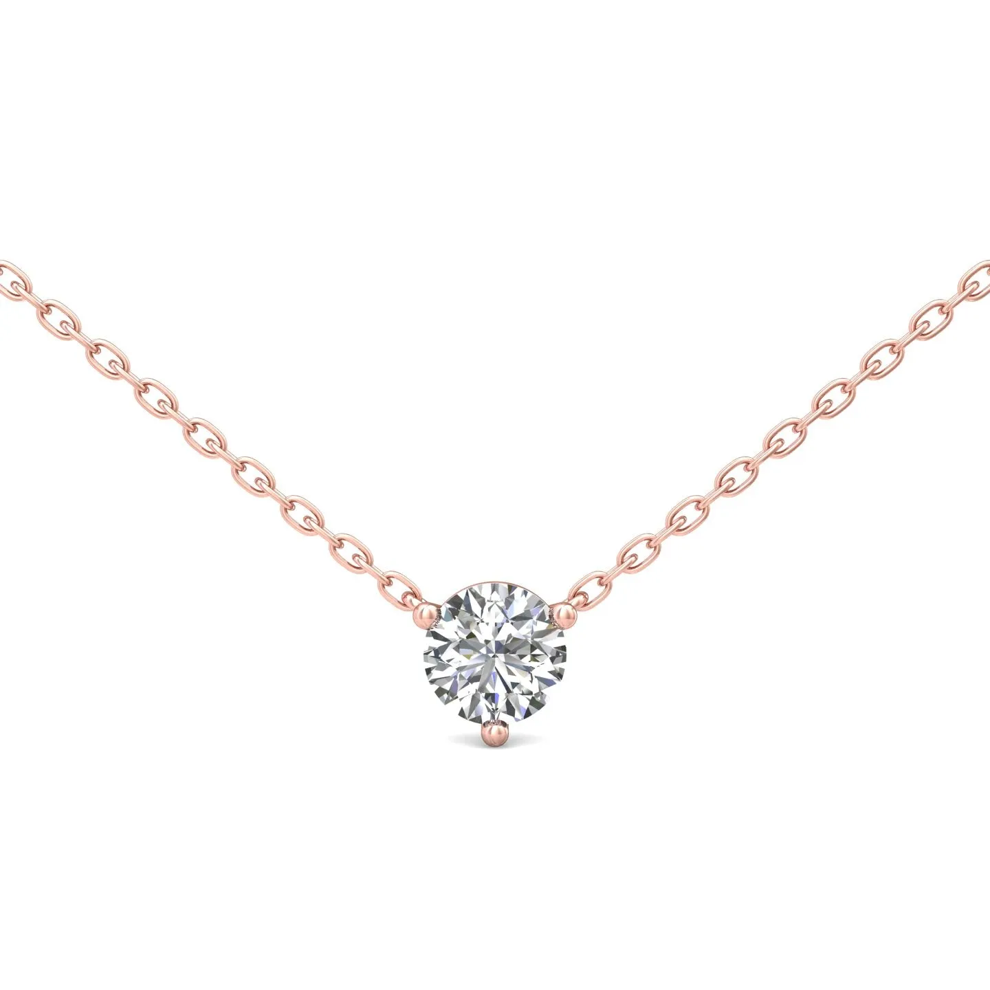 Smyth Diamond Classics 14k Gold Round Diamond Solitaire Pendant