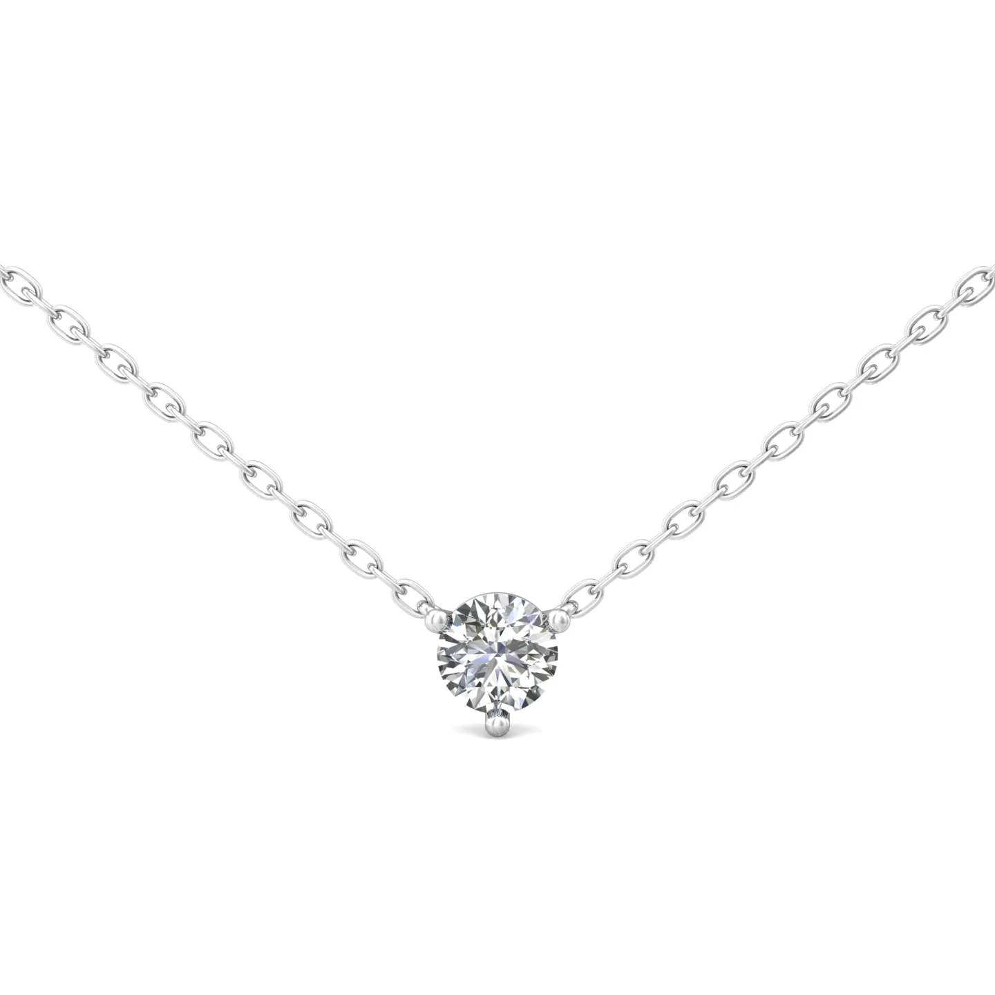 Smyth Diamond Classics 14k Gold Round Diamond Solitaire Pendant