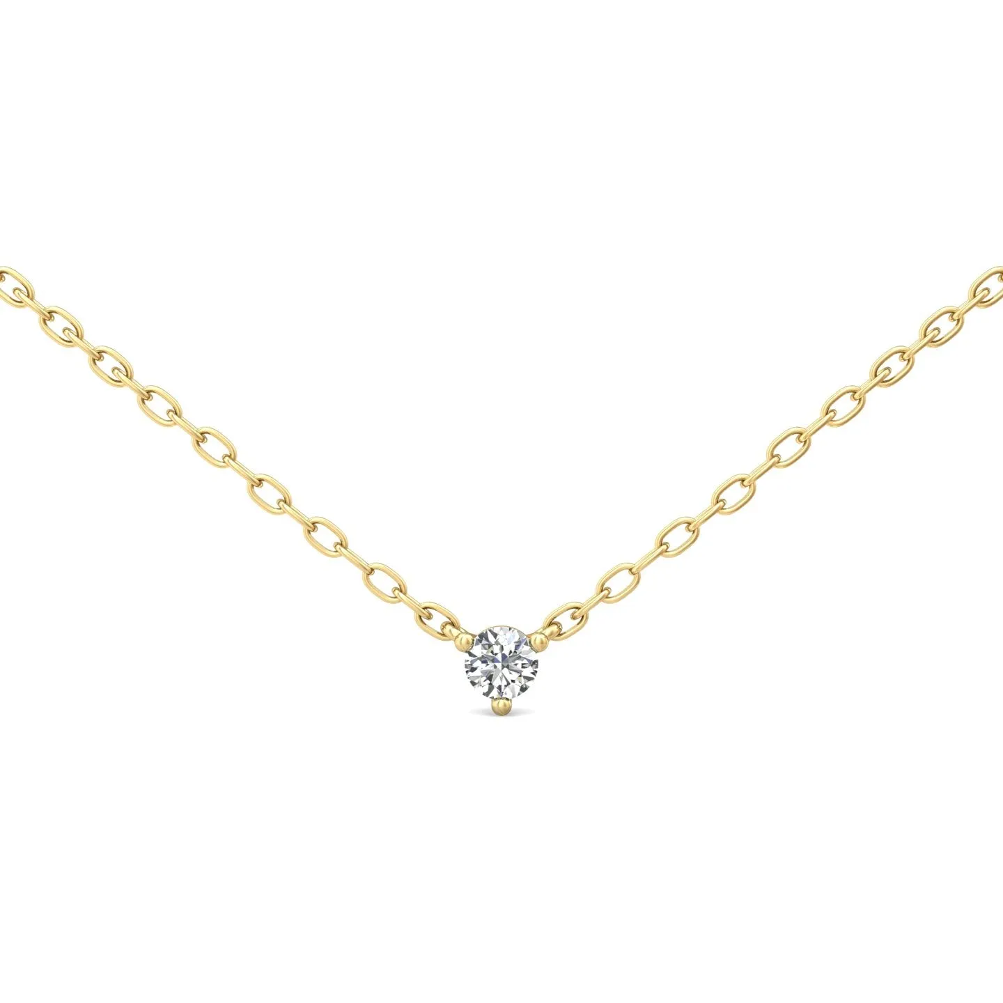 Smyth Diamond Classics 14k Gold Round Diamond Solitaire Pendant