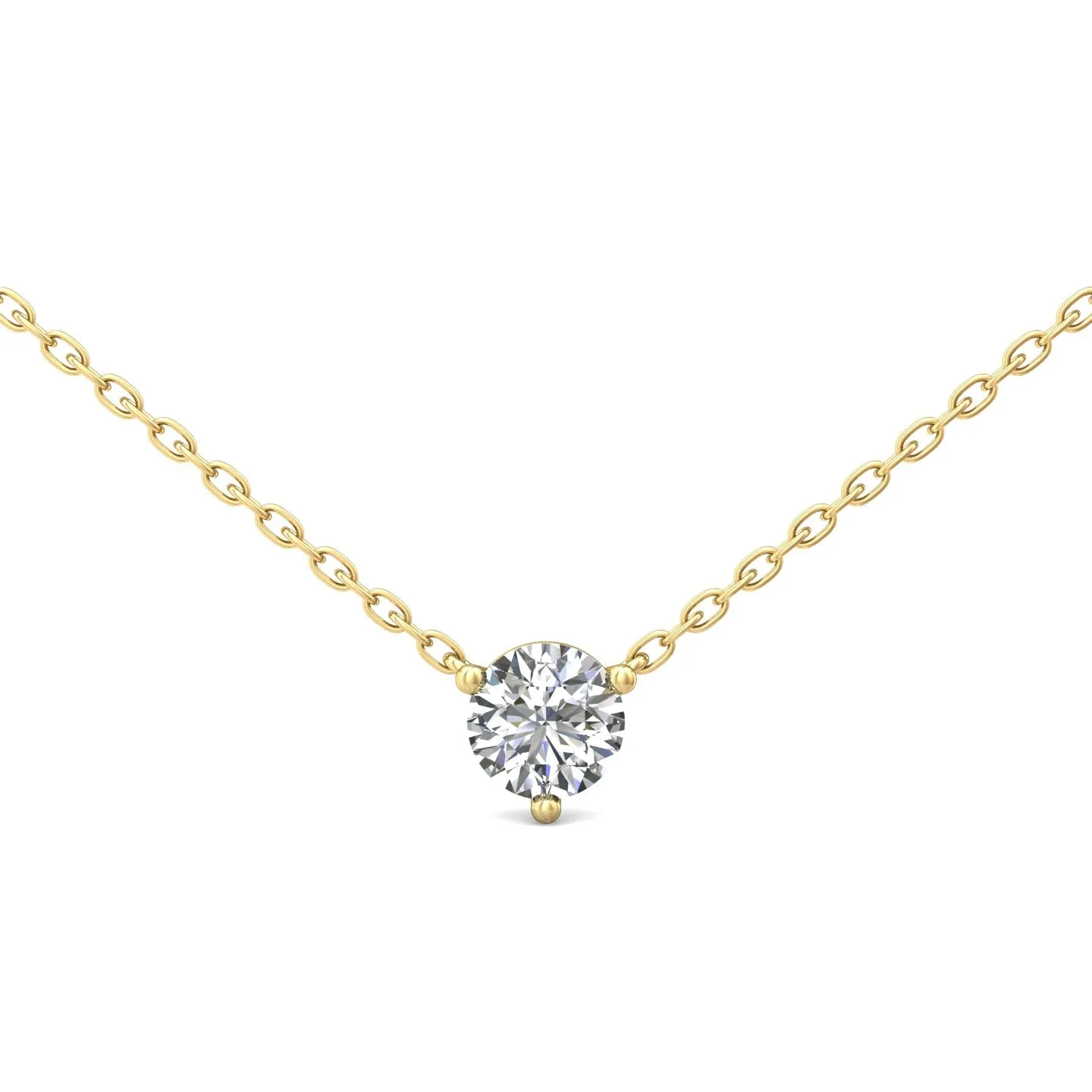 Smyth Diamond Classics 14k Gold Round Diamond Solitaire Pendant