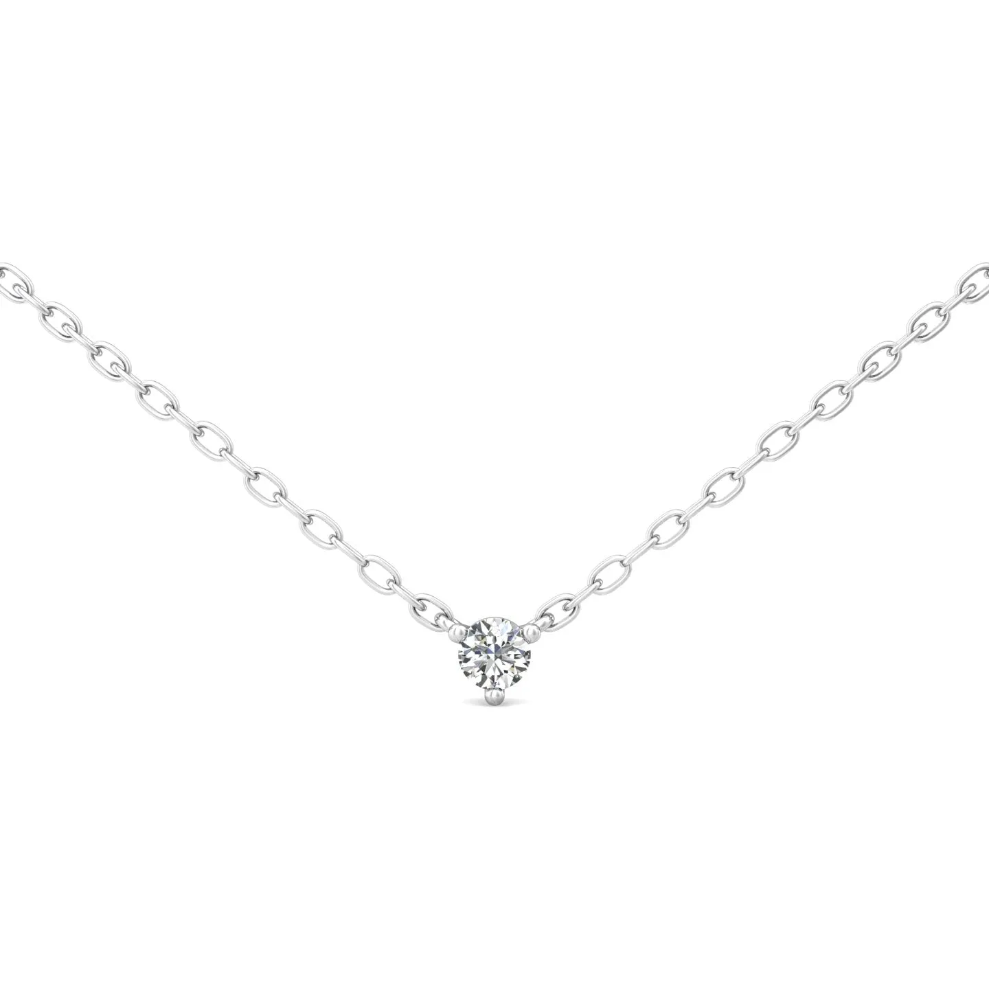 Smyth Diamond Classics 14k Gold Round Diamond Solitaire Pendant