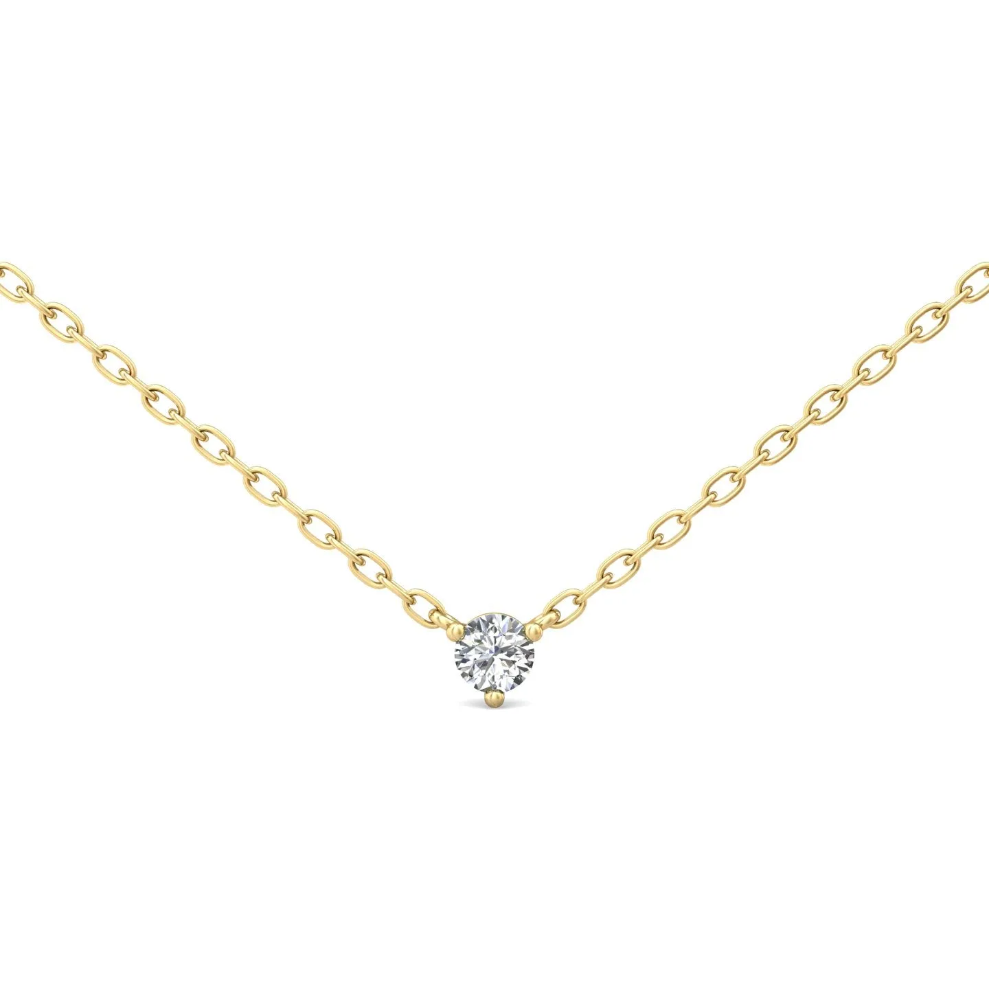 Smyth Diamond Classics 14k Gold Round Diamond Solitaire Pendant