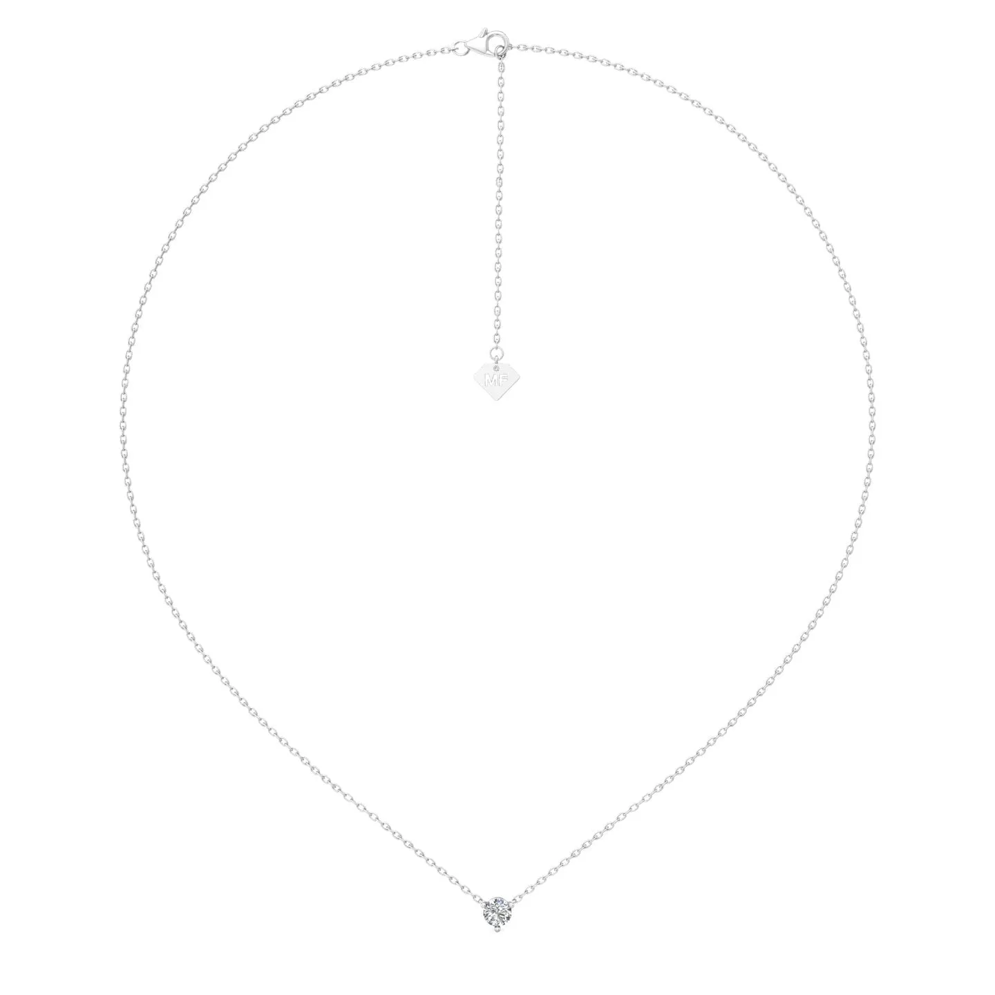 Smyth Diamond Classics 14k Gold Round Diamond Solitaire Pendant