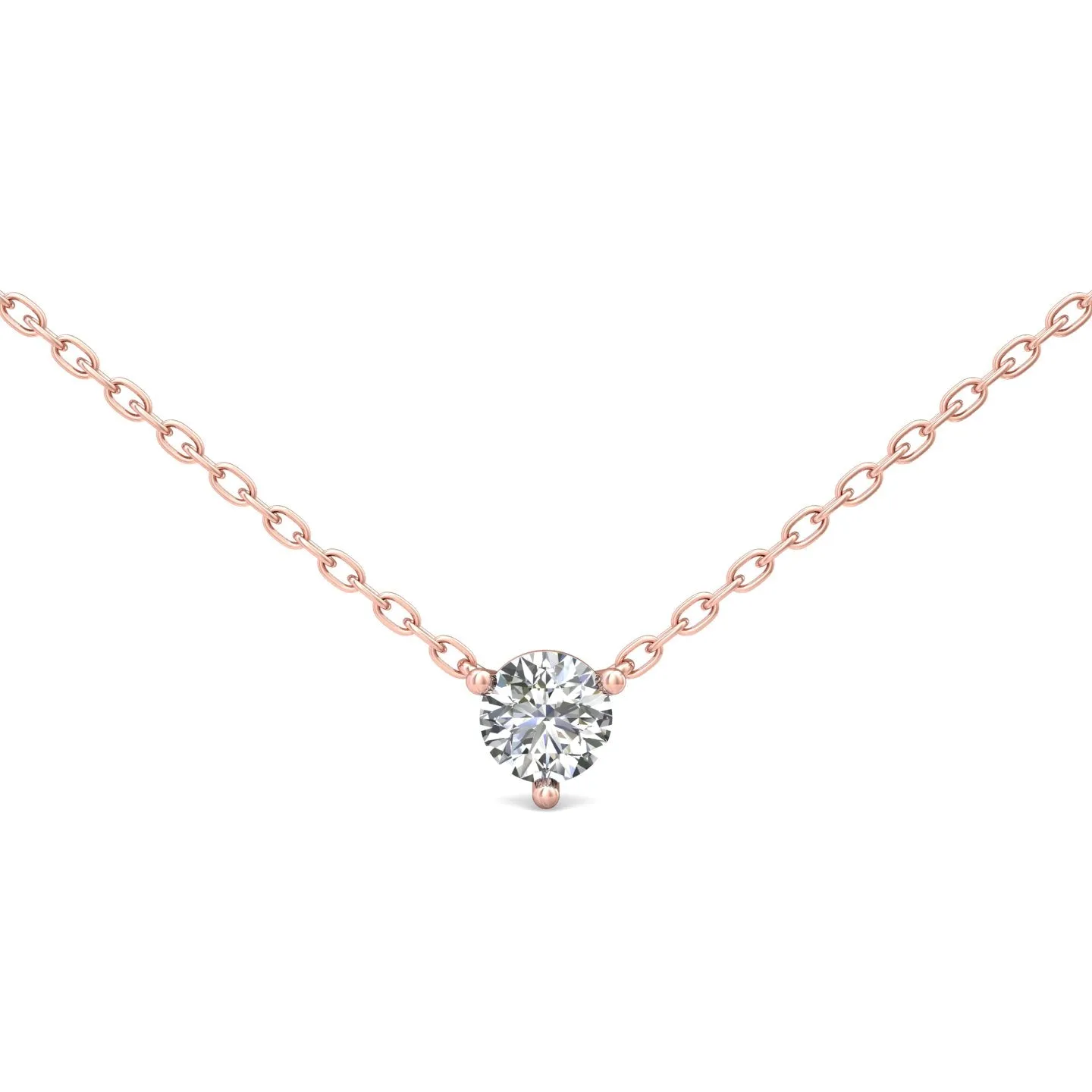 Smyth Diamond Classics 14k Gold Round Diamond Solitaire Pendant