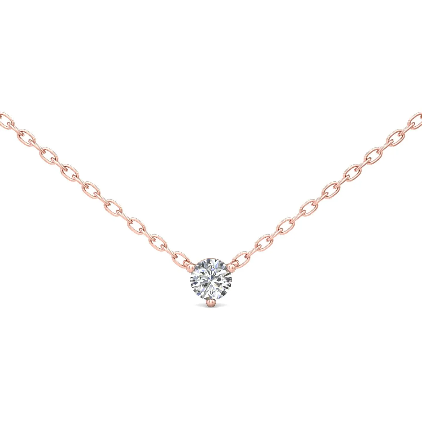 Smyth Diamond Classics 14k Gold Round Diamond Solitaire Pendant
