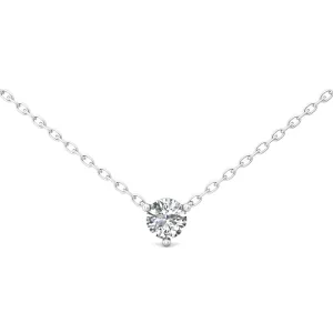 Smyth Diamond Classics 14k Gold Round Diamond Solitaire Pendant