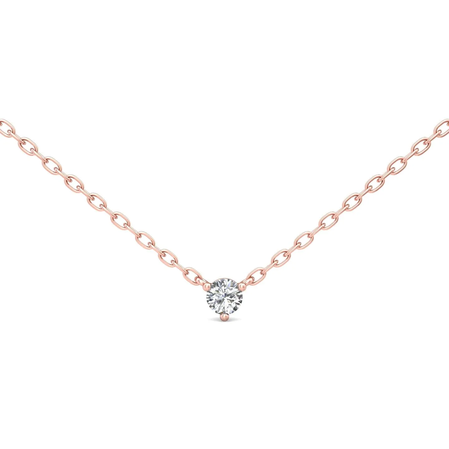 Smyth Diamond Classics 14k Gold Round Diamond Solitaire Pendant