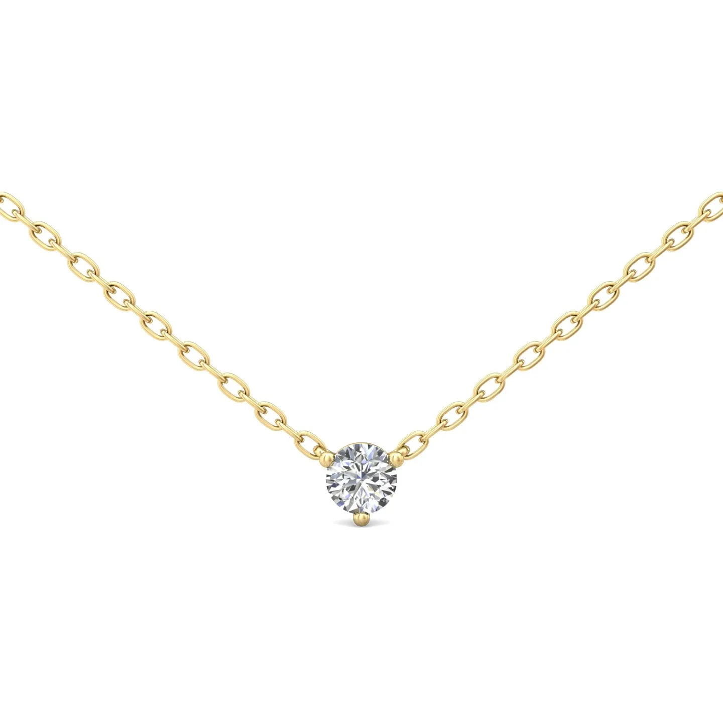 Smyth Diamond Classics 14k Gold Round Diamond Solitaire Pendant