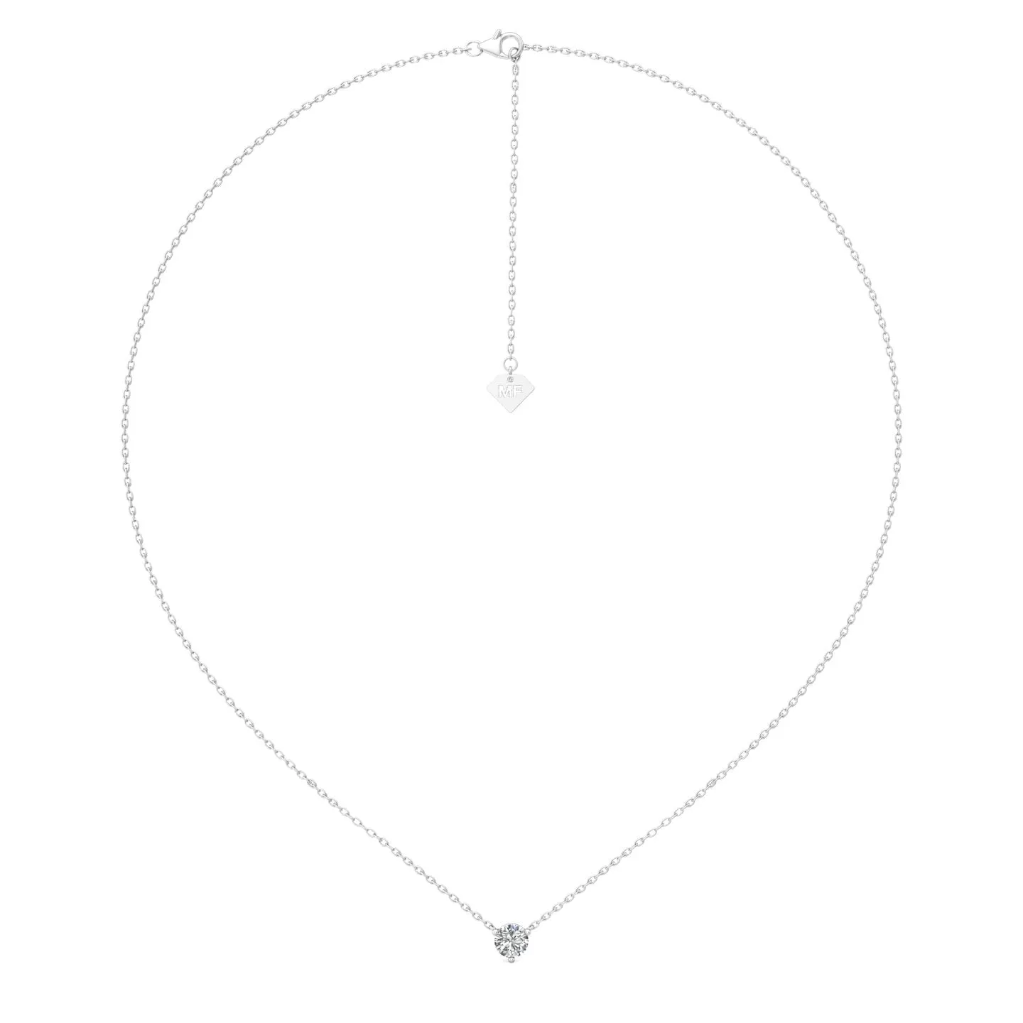 Smyth Diamond Classics 14k Gold Round Diamond Solitaire Pendant