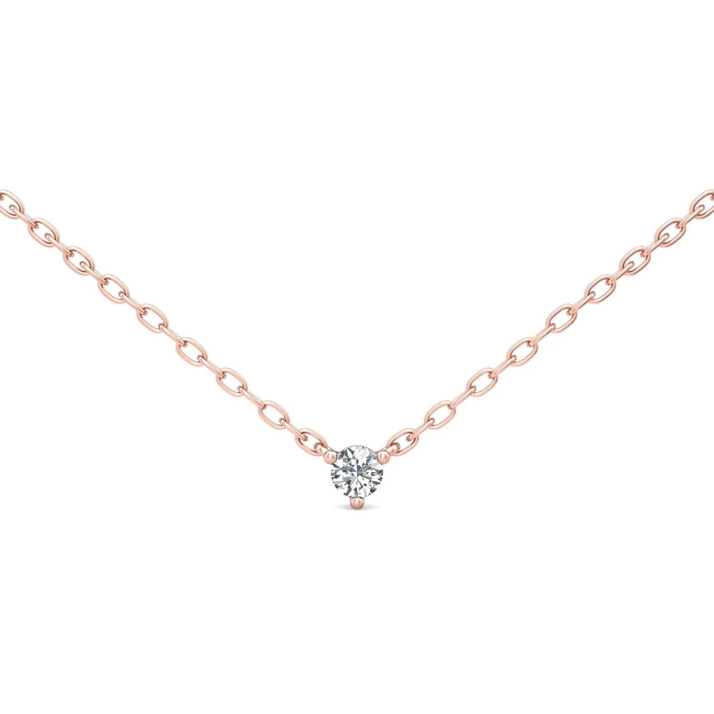 Smyth Diamond Classics 14k Gold Round Diamond Solitaire Pendant